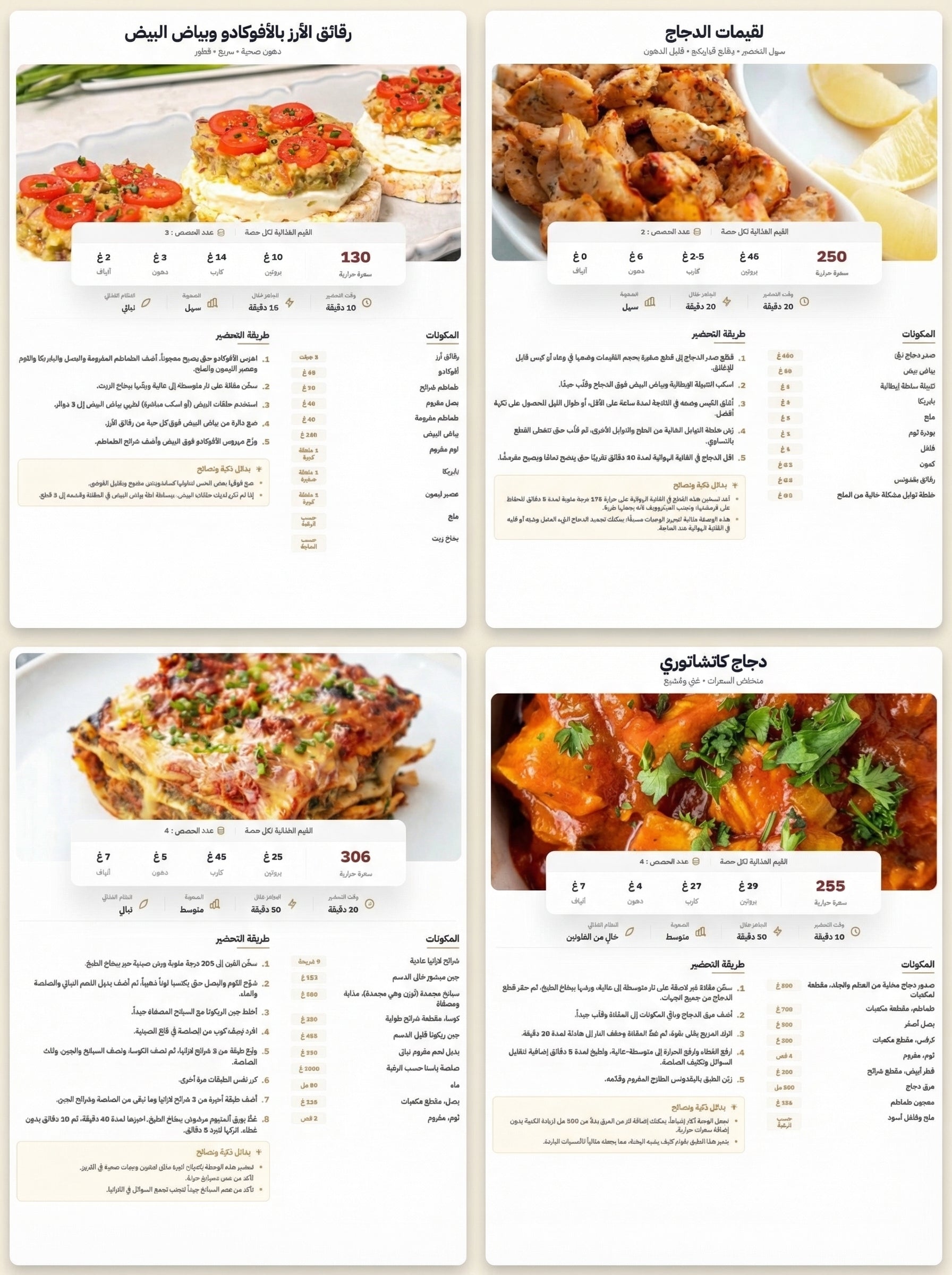 كتاب رقمي شامل يقدّم لك وصفات صحية لذيذة، محسوبة، وسهلة التطبيق