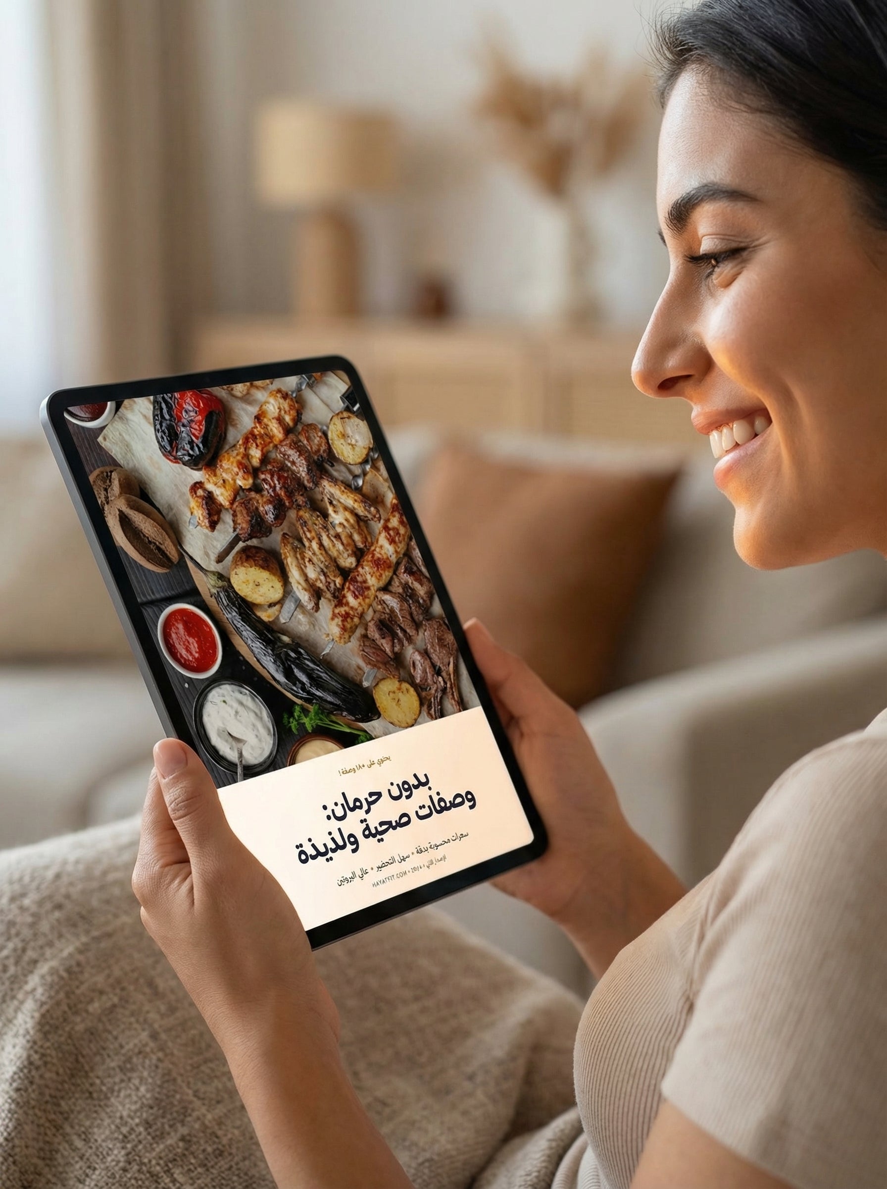 كتاب رقمي شامل يقدّم لك وصفات صحية لذيذة، محسوبة، وسهلة التطبيق